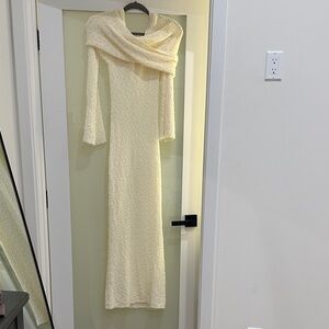 Meshki Cream Long Sleeve Dress